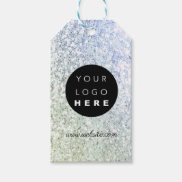 Aangepast bedrijf - Productbeschrijving Glitter Cadeaulabel