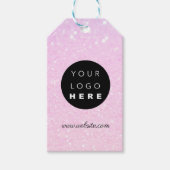 Aangepast bedrijf - Productbeschrijving roze GLITT Cadeaulabel (Voorkant)