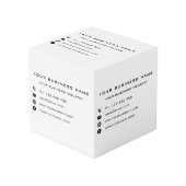 Aangepast bedrijf Promotie Uw Business Cube Kubus (Voorkant hoekig)