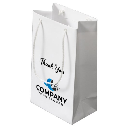 Aangepast bedrijf promotioneel klein cadeauzakje (Achterkant Gekanteld)