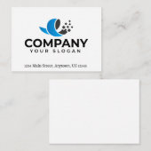 Aangepast bedrijf promotioneel notitiekaartje (Voorkant / Achterkant)