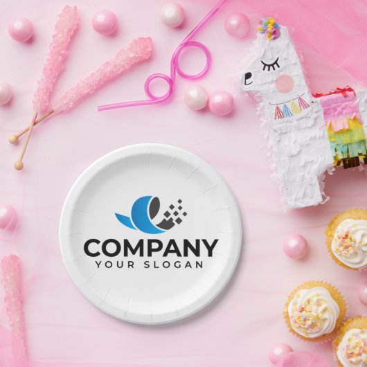 Aangepast bedrijf promotioneel papieren bordje (Feest)