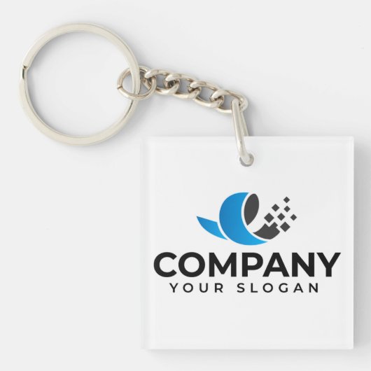 Aangepast bedrijf promotioneel sleutelhanger (voorkant)