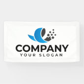 Aangepast bedrijf promotioneel spandoek (Horizontaal)