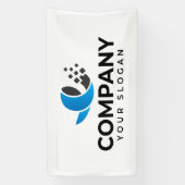 Aangepast bedrijf promotioneel spandoek (Verticaal)