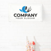 Aangepast bedrijf promotioneel spandoek (Insitu)