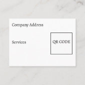 Aangepast bedrijf promotioneel visitekaartje (Achterkant)