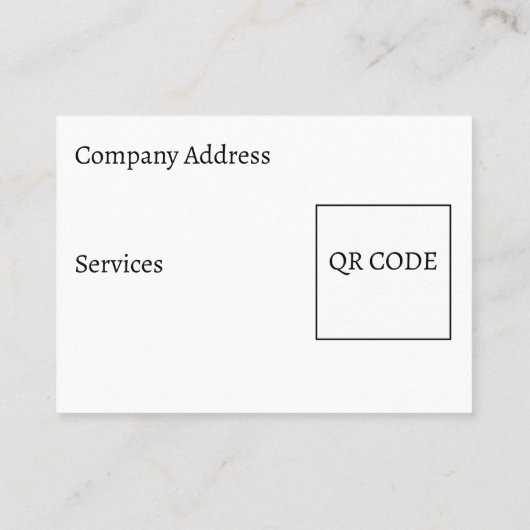 Aangepast bedrijf promotioneel visitekaartje (Achterkant)