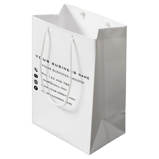 Aangepast bedrijf - Speciale speciale cadeautas (Voorkant Gekanteld)