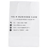 Aangepast bedrijf - Speciale speciale cadeautas (Achterkant)