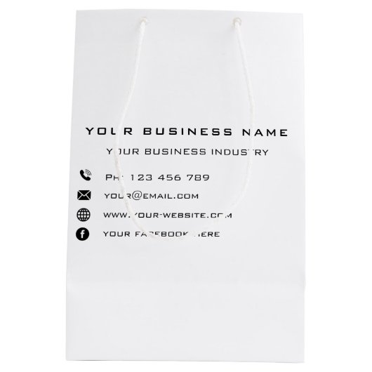 Aangepast bedrijf - Speciale speciale cadeautas (Achterkant)