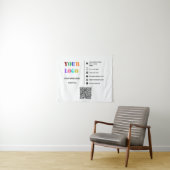 Aangepast Bedrijf Uw Bedrijf Promotionele Tapestry Wandkleed (In Situ (horizontaal))