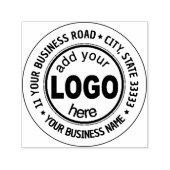 Aangepast bedrijf voeg je Logo Star toe Zelfinktende Stempel (Design)