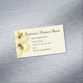 Aangepast bedrijf voor honingbijen magnetisch visitekaartje (Voorbeeld)