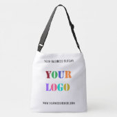 Aangepast bedrijf voor Logo en tekstpromotie Crossbody Tas (Achterkant)