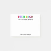 Aangepast bedrijf voor Logo en tekstpromotie Post-it® Notes (Voorkant)