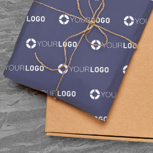 Aangepast bedrijf voor logo marineblauw merk tissuepapier