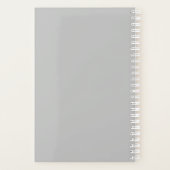 Aangepast bedrijf voor Logo, promotioneel grijs Planner (Achterkant)