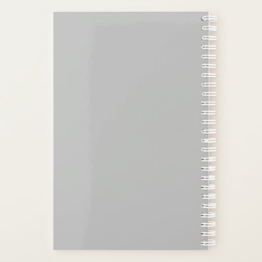 Aangepast bedrijf voor Logo, promotioneel grijs Planner (Achterkant)