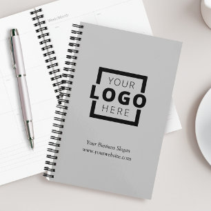 Aangepast bedrijf voor Logo, promotioneel grijs Planner