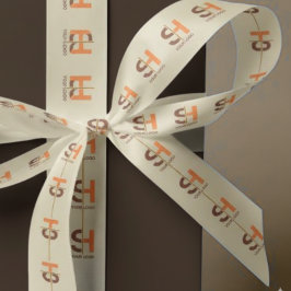 Aangepast bedrijf voor logo zakelijke cadeautjes k satijnen lint