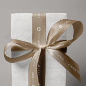 Aangepast bedrijf voor logo zakelijke cadeautjes k satijnen lint