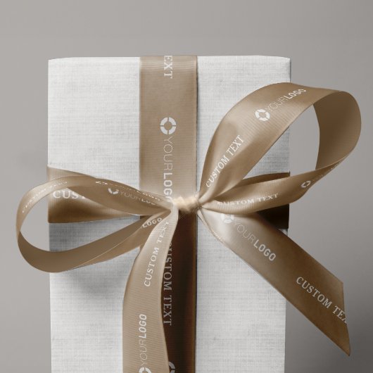 Aangepast bedrijf voor logo zakelijke cadeautjes k satijnen lint
