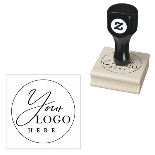 Aangepast bedrijf voor uw Logo hier Rubberstempel (Gestempeld)