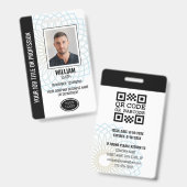 Aangepast bedrijf werknemer ID Foto Badge (Voor- en achterkant)