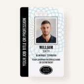 Aangepast bedrijf werknemer ID Foto Badge (Voorkant)