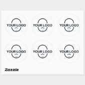Aangepast Bedrijf Zakelijk Logo Branded Classic Ro Ronde Sticker (Vel)