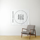 Aangepast Bedrijf Zakelijke Logo Tekst toevoegen S Wandkleed (In Situ (horizontaal))