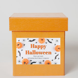 Aangepast Bedrijfs Gelukkig Halloween Feest Rechthoekige Sticker