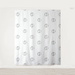 Aangepast bedrijfs handelsbeurs bedrijfslogo wandkleed