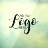 aangepast bedrijfs logo adverteren voetstuk raamsticker (Vel 3)