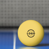 Aangepast bedrijfs Logo Geel Pingpongbal (Net)