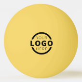 Aangepast bedrijfs Logo Geel Pingpongbal (Achterkant)