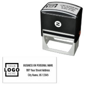 Aangepast bedrijfs-Logo van de Aangepaste Aangepas Zelfinktende Stempel (In situ)