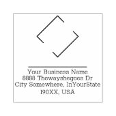 Aangepast bedrijfs- of zakelijke Logo en e-mailadr Rubberstempel (Afrduk)