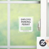 Aangepast Bedrijfs Parking Permit voor Werknemers  Raamsticker (Huis)