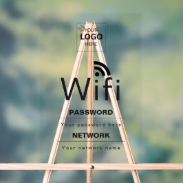 Aangepast Bedrijfs WiFi-Bord met Uw Logo Acryl Bord