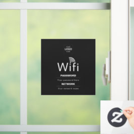 Aangepast Bedrijfs WiFi-Bord met Uw Logo Raamsticker