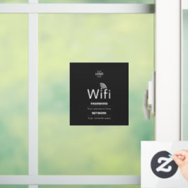 Aangepast Bedrijfs WiFi-Bord met Uw Logo Raamsticker