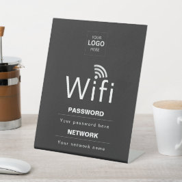 Aangepast Bedrijfs WiFi-Bord met Uw Logo Reclamebord Met Voetstuk