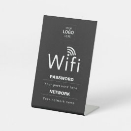 Aangepast Bedrijfs WiFi-Bord met Uw Logo Reclamebord Met Voetstuk