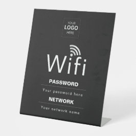 Aangepast Bedrijfs WiFi-Bord met Uw Logo Reclamebord Met Voetstuk