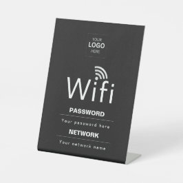 Aangepast Bedrijfs WiFi-Bord met Uw Logo Reclamebord Met Voetstuk