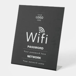 Aangepast Bedrijfs WiFi-Bord met Uw Logo Reclamebord Met Voetstuk