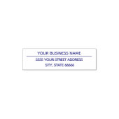 Aangepast bedrijfsadres Naam Modern Stempel (Design)