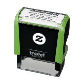 Aangepast bedrijfsadres Naam Website Info Stempel (Product)